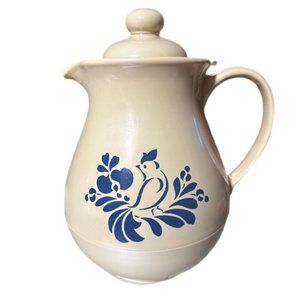 Pfaltzgraff Folk Art Bird Chicken Melamine Carafe Pitcher VINTAGE!